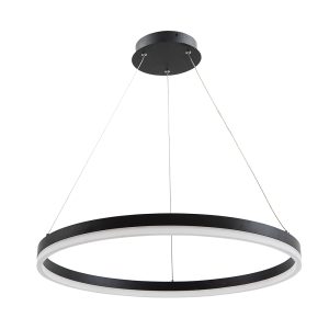 Cronus 24W LED Dimmable Pendant Black / Cool White - OL60934/60BK