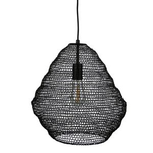 Mudag Meshique Pendant Large Matt Black - OL64523BK