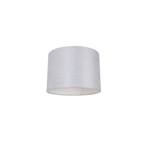 Linen 12" Drum Shade DIY Batten Fix Grey - SHADE03