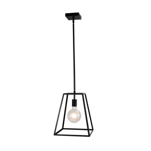 Southport Single Urban Retro Pendant Matt Black - SL66901BK