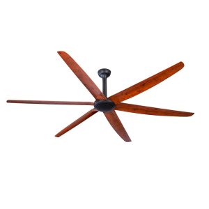 The Big Fan 86" DC Ceiling Fan Matt Black / Natural Oak - BF0864