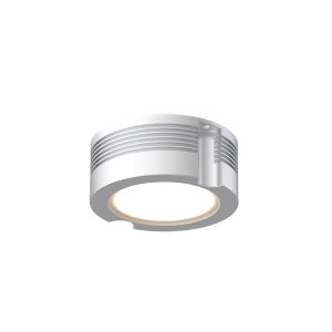 Lumena Pucklight 12W LED Surface Mounted Dimmable Downlight Satin Chrome / Warm White - AQL-176-A1B01230DFQ