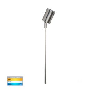 Pointe 5W 12V DC Adjustable LED Spike Light 316 Stainless Steel / Tri-Colour - HV1401T