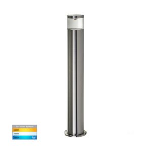 Highlite 5W 240V LED Bollard Light Titanium Aluminium / Tri-Colour - HV1601T-TTM