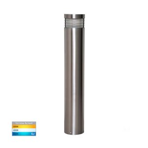 Maxi 5W 12V DC LED Bollard Light Small 316 Stainless Steel / Tri-Colour - HV1606T-SS316-12V