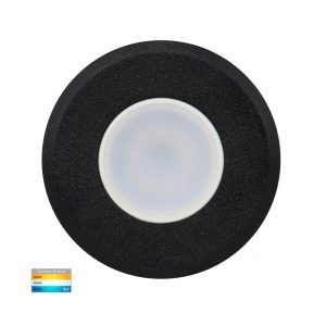 Ollo 5W 12V DC LED Inground Uplighter Black / Tri-Colour - HV19022T-BLK