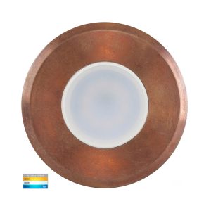 Ollo 5W 12V DC LED Inground Uplighter Copper / Tri-Colour - HV19022T-CP