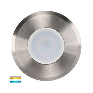 Ollo 5W 12V DC LED Inground Uplighter 316 Stainless Steel / Tri-Colour - HV19022T-SS316