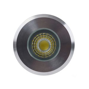 Elite 5W 12V DC LED Inground Uplighter Silver Aluminium / Neutral White - HV2882N-SLV