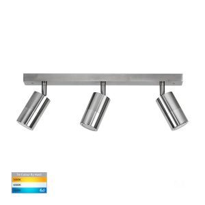 Tivah 15W 240V LED Ceiling Spotlight Bar Light Titanium Aluminium / Tri-Colour - HV4001T-3-TTM