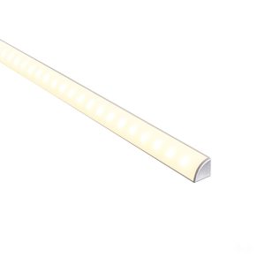 Micro 1 meter 10x10mm Corner LED Profile Silver Aluminium - HV9691-1010