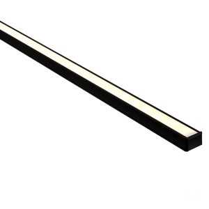 Shallow Square 3 meter 16x12mm LED Profile Black - HV9693-1612-BLK-3M