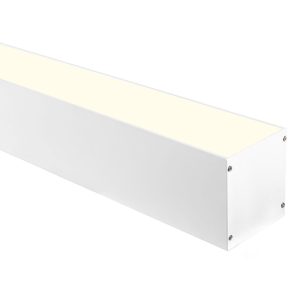 Deep Square 3 meter 82x90mm LED Profile White - HV9693-8090-WHT-3M