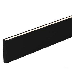 Side Mounted 1 meter 11x70mm Up & Down LED Profile Black - HV9694-1170-BLK