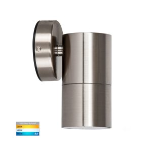 Fortis 5W 240V Fixed LED Wall Pillar Light 304 Stainless Steel / Tri-Colour - HV1172T