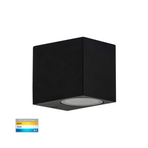 Accord 5W 240V Fixed LED Wall Pillar Light Black / Tri-Colour - HV3631T-BLK