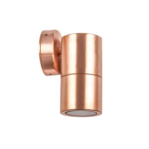 Poseidon 240V GU10 Fixed Wall Pillar Light Copper - PG1FC