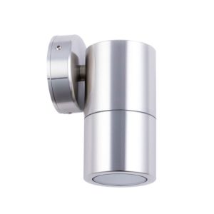 Poseidon 240V GU10 Fixed Wall Pillar Light Stainless Steel - PG1FSS