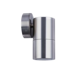 Poseidon 240V GU10 Fixed Wall Pillar Light Titanium - PG1FT