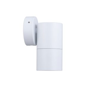 Poseidon 240V GU10 Fixed Wall Pillar Light White - PG1FWH