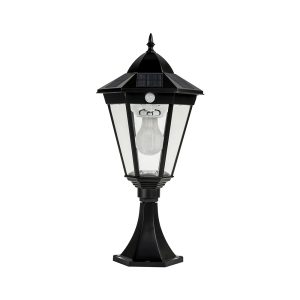 Traditional Pillar Mount LED Light With Motion Sensor - SLDPIL0012A-3.8W-PIR