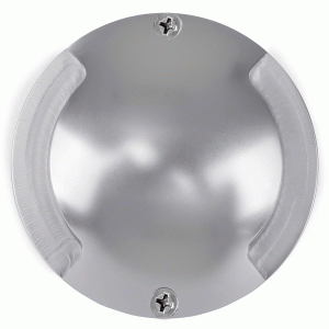 Dome 6W 12V DC Two Way LED Inground Deck Light Silver / Cool White - HV2872C-SLV