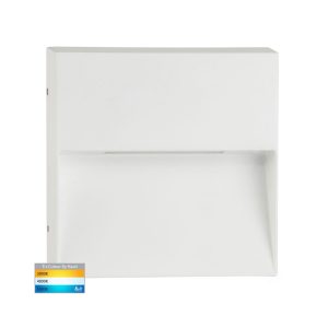 Virsma 4W 12V DC Square LED Step Light White / Tri-Colour - HV3276T-WHT-12V