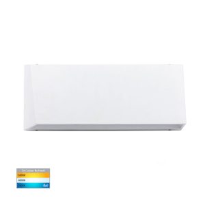 Shim 14W 240V Rectangular LED Step Light White / Tri-Colour - HV3279T-WHT-240V