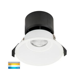 Prime 12W 240V Deepset Dimmable LED Downlight 105mm White / Tri-Colour - HV5514T-WHT