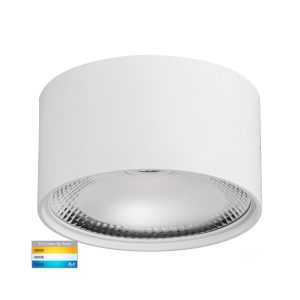 Nella 18W 240V Dimmable Surface Mounted LED Downlight White / Tri-Colour - HV5805T-WHT