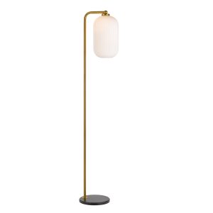 Lark 1 Light Floor Lamp Antique Gold - LARK FL-AGOP