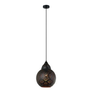 Bell Shape Pendant Light Black / Gold - MARRAKESH01