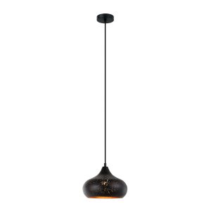 Champagne Glass Shape Pendant Light Black / Gold - MARRAKESH04