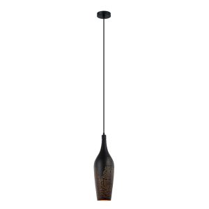 Bottle Shape Pendant Light Black / Gold - MARRAKESH05