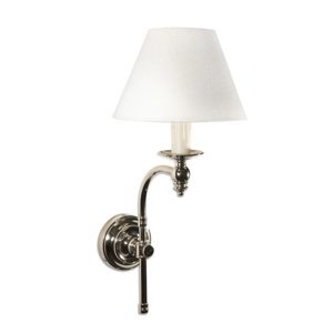 Soho 1 Light Wall Lamp Nickel With Shade - ELPIM50002SN