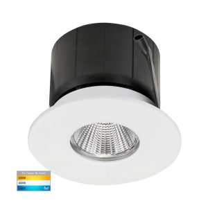 Prime 12W 240V Dimmable LED Downlight White / Tri Colour - HV5511T-WHT