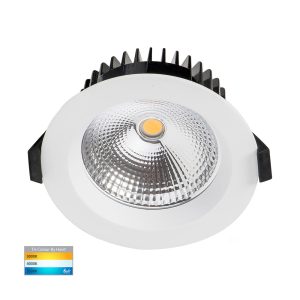 Ora 12W 240V Dimmable LED Downlight White / Tri Colour - HV5530T-WHT