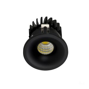 Niche 3W 240V Round LED Downlight Black / Cool White - HV5702C-BLK