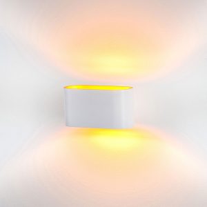 Concept 2W 240V Up & Down LED Wall Light White / Cool White - HV8028C-WHT