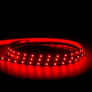 Ecolamp 4.8W 12V DC 1 Metre Dimmable LED Strip Light / Red - HV9723-IP20-60-R