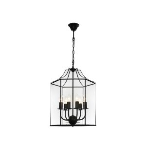 Arcadia 6 Light Pendant Black - ARCA6PBLK