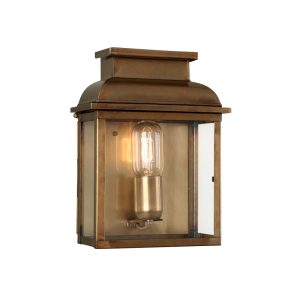 Old Bailey Wall Lantern Aged Brass - OLD BAILEY BR [CLONE]