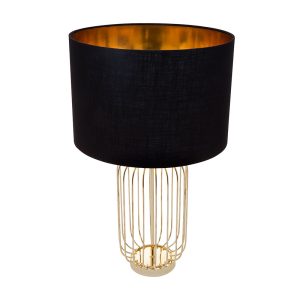 Cleo 1 Light Table Lamp Gold / Black - 11563