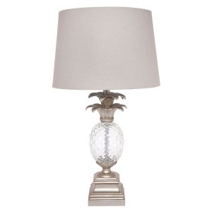 Langley 1 Light Table Lamp Antique Silver / Grey - 11628