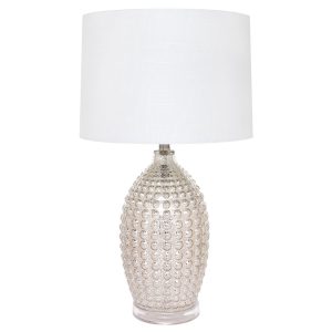 Tabitha 1 Light Table Lamp Mercury / White - 11683