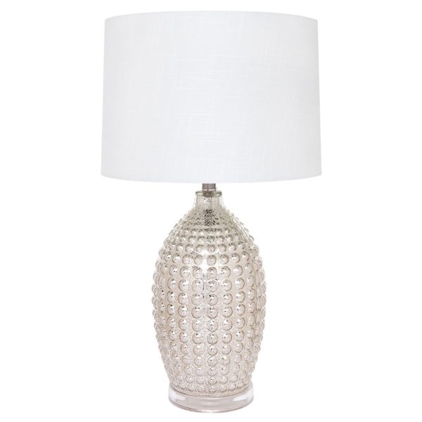 Tabitha 1 Light Table Lamp Mercury / White - 11683