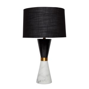 Yasmine 1 Light Table Lamp Black / White - 11717