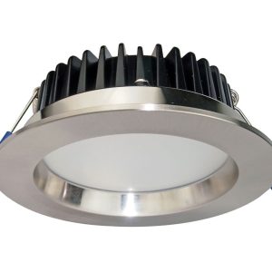 AT9012 Round 12W 1035LM Dimmable LED Downlight Satin Chrome / Tri-Colour - 11218 [CLONE]