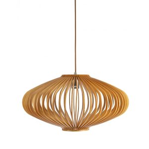 Bayron 1 Light Timber Pendant Large - BAYRON-80-1P