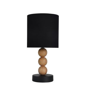 Cara 1 Light Table Lamp Black - LL-14-0108B